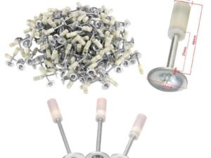 ZRE-AENLGUN 50PCS 16/20/25mm Round Steel Nails for Steel Nails Gun DIY Home Manual Power Tool Wall Anchor Wire Slotting for 7.3mm Gun