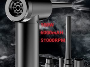 ZRE-AEBLWRS 51000 RPM Cordless Air Duster Compressed Air Blower Electric Wireless Air Gun Computer Keyboard Camera Cleaning Dust Blowing Gun