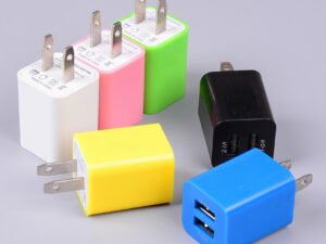 ZRE-AECHRDC 5V 1A US Plug USB Charging Dual Port Power Adapter For Home Travel Wall Charger For Cell Phone