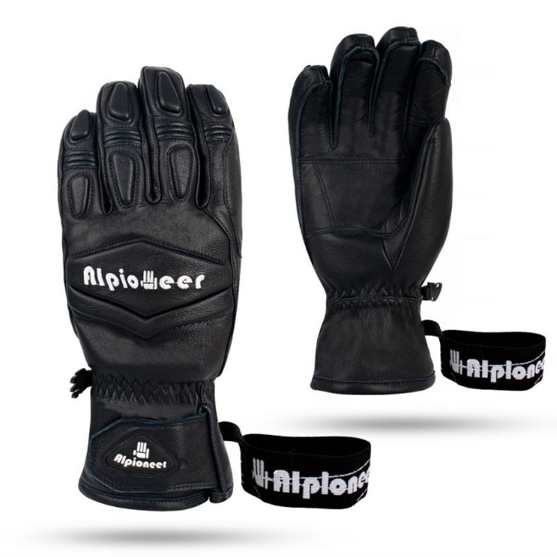ALPIONEER-Ski-Gloves-Men-Winter-Warm-Snow-Sports-Thermal-Gloves-Women-Goat-Leather-Skiing-Snowboard-Mittens