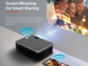 ZRE-AEPRJCTR AUN MINI Projector 4k A30 Support Smart TV Portable Home Theater Cinema Projectors LED 3D Movie Via HD USB Port Basic Version