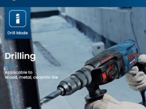 ZRE-AEELHMR Bosch GBH 2-26 E Professional Electric Hammer 800W Wire Multi-function Rotary Hammer Drill 3J Impact Force 220V