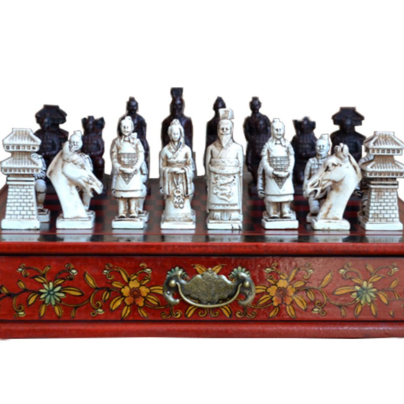 Classic-Chinese-Terracotta-Warriors-Retro-Chess-Wooden-Chessboard-Carving-Teenager-Adult-Board-Game-Puzzle-Birthday-Gift