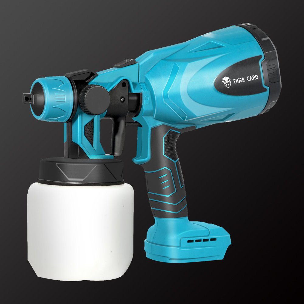 Cordless-Electric-Spray-Gun-800ML-HVLP-Home-Paint-Sprayer-Flow-Control-Airbrush-Easy-Spraying-Clean-For