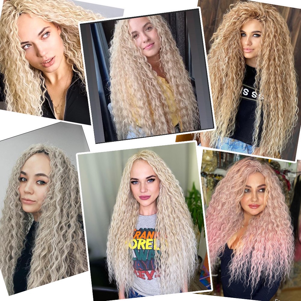 Curl-Hair-Water-Wave-Twist-Crochet-Hair-Ombre-Blonde-Pink-30-Inch-Synthetic-Braid-Hair-Deep