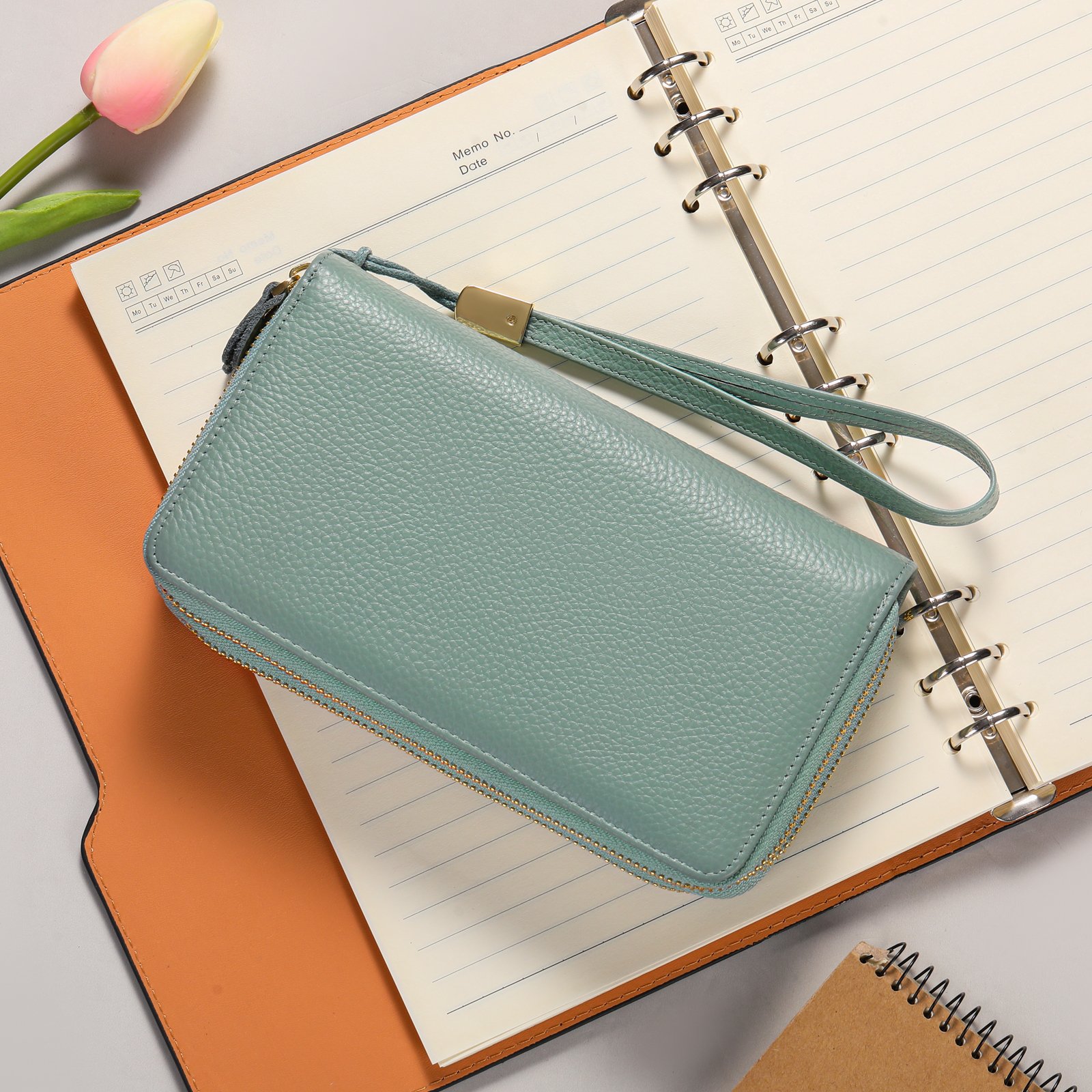 Double-Zipper-Long-Genuine-Leather-Women-Wallet-Fashion-Female-Purses-Coin-Purse-Card-Holder-Large-Capacity