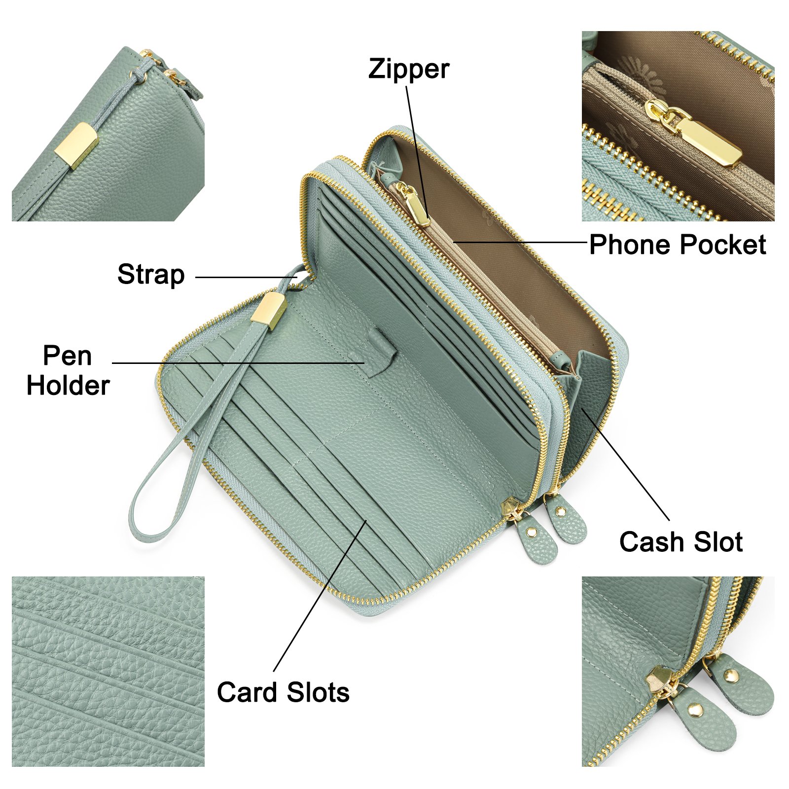 Double-Zipper-Long-Genuine-Leather-Women-Wallet-Fashion-Female-Purses-Coin-Purse-Card-Holder-Large-Capacity