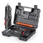 ZRE-AEELDRILL Electric Screwdriver Multifunctional Universal Toolbox Full Set Portable Small Electric Drill Home Punch Hand Drill.