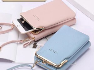 ZRE-AEPHBAG Fashion Ladies Leather Messenger Bag Clutch Ladies Mobile Phone Bag for with below 6.5 in Phone iphone Samsung