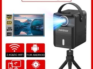 ZRE-AEPRJCTR ISINBOX X8 Mini Portable Projector With Screens Android 5G WIFI Home Theater Cinema Projector Support 1080P Video LED Projectors