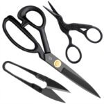 ZRE-AEESCSSR KRABALL Professional Sewing Tailor Scissors Kit Cutting Scissors Cloth Needlework Stainless Steel Fabric Cutter Craft Shears