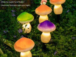 ZRE-SOLAR LED Solar Lights Waterproof Cute Mushroom Solar Energy Garden Light Fairy Garland Solar String Lights for Yard Lawn Pathway