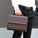 ZRE-AEMBAG Leather Executives Briefcases For Men Designer Business Tote Bag Wallet Handbag Shoulder Ipad Square Side Crossbody Bag Document