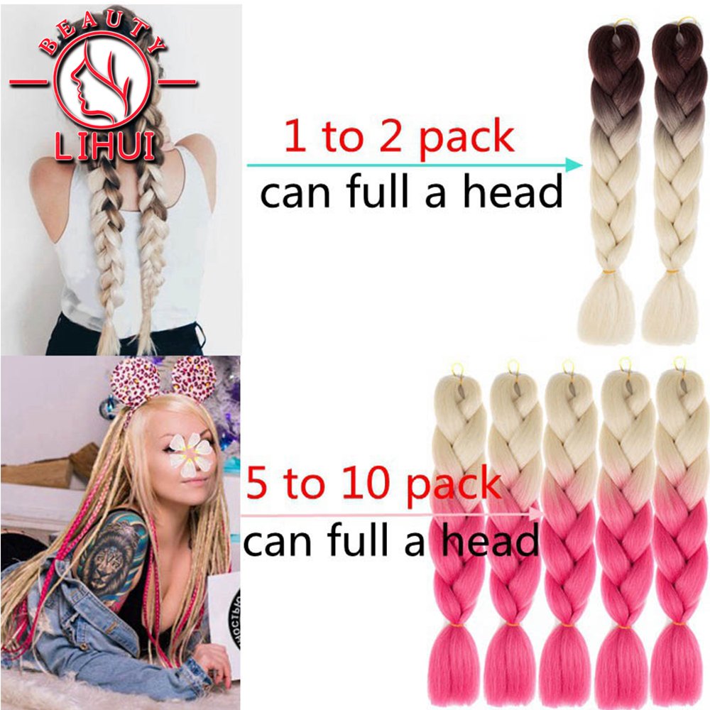Lihui-3packs-24inch-Jumbo-Braids-Hair-Synthetic-Braiding-Hair-Ombre-Braiding-Hair-ExtensionsBlack-Brown-Blonde-Pink
