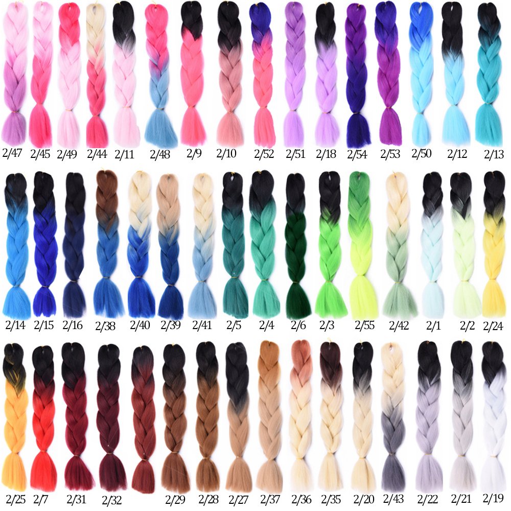 Lihui-3packs-24inch-Jumbo-Braids-Hair-Synthetic-Braiding-Hair-Ombre-Braiding-Hair-ExtensionsBlack-Brown-Blonde-Pink