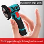 ZRE-AEGRNDR Lithium battery mini Angle grinder grinding small rechargeable brushless electric mini grinder portable electric tool