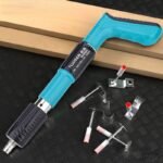 ZRE-AENLGUN Manual mini steel nail gun riveting tool for household wall fasteners metal processing rivet pulling gun ceiling wall slotting