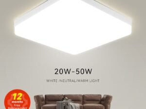 ZRE-CLNG Modern Led Ceiling Lamp Square Ceiling Lights Warm Cold Lustre 220V 20W30W 40W Panel Light for Living Room Bedroom Home Lighting