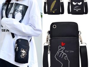 ZRE-AEPHBAG New Mobile Phone Bag Women's Messenger Bag Hanging Neck Coin Purse Vertical Handbag Crossbody Bag for Xiaomi/samsung S10/iphone