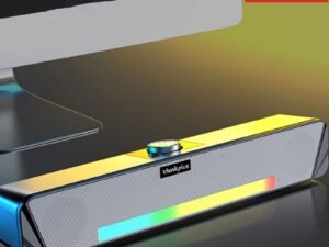 ZRE-AEBTSPKR Original Lenovo TS33 Wireless Bluetooth 5.0 Speaker 360 Home Movie Surround Sound Bar Audio Speaker For Desk Computer Subwoofer