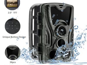 ZRE-AEHNTNG Outdoor New button HC-801A 20MP HD 1080P Trail Hunting Camera Wildlife Night Vision Surveillance Trap Game Waterproof Cam