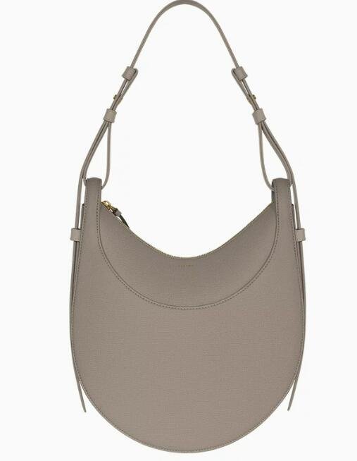 Polene-Number-Ten-Shoulder-Underarm-Bags-Personalized-Trendy-Item-Leather-Lychee-Handbag-New-Half-Moon-Bag