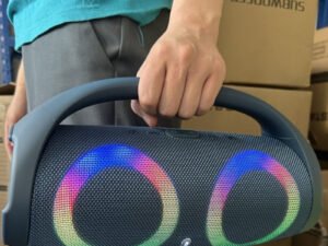 ZRE-AEBTSPKR Portable Waterproof 360 Stereo Surround Rgb Wireless Bluetooth Speaker Outdoor Heavy Bass High Volume Subwoofer Audio System