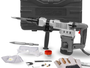 ZRE-AEELHMR Pro-Series 1400W 1-1/2" Concrete Breaker Electric Jack Hammer with (2) Chisel Bits Set & Carrying Case