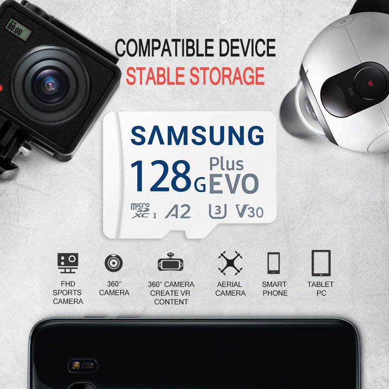 SAMSUNG-EVO-Plus-Memory-Card-1TB-SDHC-128GB-256GB-512GB-SDXC-Micro-SD-TF-Flash-Cards