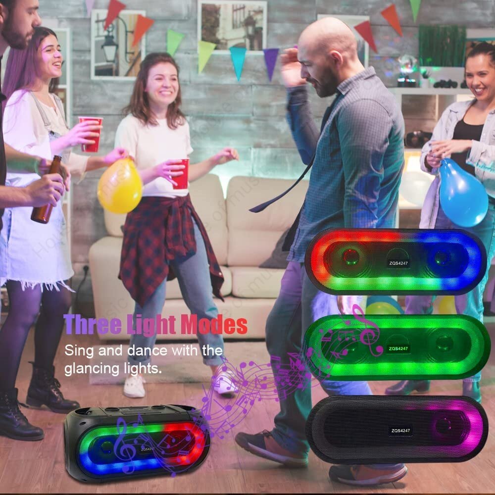SING-E-ZQS4247-Portable-Home-Theatre-System-Party-Stage-RGB-Light-Karaoke-Bluetooth-Speaker-Super-Bass