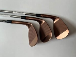 ZRE-AEGLF SM9 Wedges Copper Finish SM9 Golf Wedges Golf Clubs 48/50/52/54/56/58/60 Degrees Steel Shaft With Head Cover