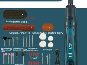 ZRE-AEELHMR Small Electric Grinder Multifunctional Hand Held Polishing Charging Grinding Pen Miniature Household Carving Tool Combination