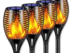 ZRE-SOLAR Solar Garden Flame Light 96LED Solar Lights Outdoor Flickering Torch Waterproof Decor Landscape Lawn Lamp Path Lighting