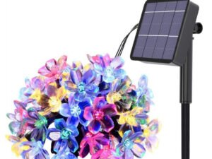 ZRE-SOLAR Solar Garlands Light 5m 7m 12m Peach Flower Solar Lamp Power LED String Fairy Lights Garden Wedding Decor for Outdoor