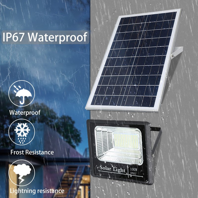 Solar-Light-Outdoor-Waterproof-Reflector-Floodlight-with-Remote-Control-Led-Light-5M-Cord-Garden-Yard-Indoor