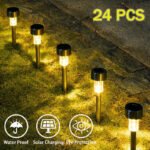 ZRE-LWNLAMP Solar Outdoor Lights Garden Lamp Solar Powered Waterproof Landscape Path Outdoor for Yard Backyard Lawn Patio Decorative