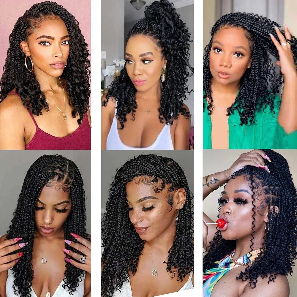 Synthetic-Goddess-Box-Braids-Crochet-Curly-12-Inch-Boho-Box-Braids-Crochet-Hair-Bohemian-Bob-Box