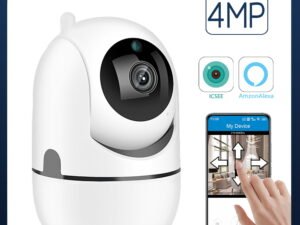 ZRE-AECMR Tnnian 4MP WiFi IP Camera Baby Monitor Wireless Indoor CCTV Security Camera Auto Tracking Audio Video Surveillance Camera iCsee