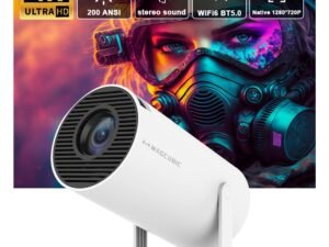 ZRE-AEPRJCTR Transpeed Projector 4K Android 11 Dual Wifi6 200 ANSI Allwinner H713 BT5.0 1080P 1280*720P Home Cinema Outdoor portable Projetor