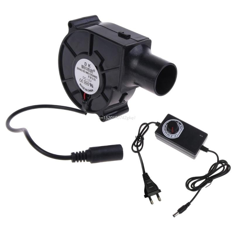 US-EU-Plug-BBQ-Fan-Air-Blower-12V-Large-Air-Flow-110V-220V-AC-Powered-Fan
