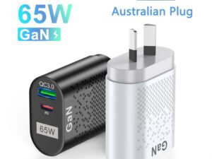 ZRE-AECHRDC USLION Australian Plug 65W Gan Charger for Australia New Zealand AU Plug PD 33W Fast Charger QC 3.0 USB Adapter for iPhone Sony