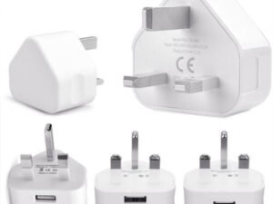 ZRE-AECHRDC Universal UK Plug 3 Pin Wall Charger Adapter With 1/2/3 USB Ports Charging For Iphone 11 Samsung Huawei Charging Charger