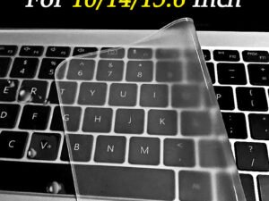 ZRE-AEKBRD Universal Waterproof Laptop Keyboard Covers Silicone Protective Film 10/14/15.6 Inch Transparent Films for MacBook Notebook