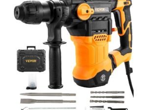 ZRE-AEELHMR VEVOR 1500W Rotary Hammer Drill Max Drilling 32mm 4 Modes SDS-Plus Corded Demolition Chipping Metal Concrete Breaker Jackhammer