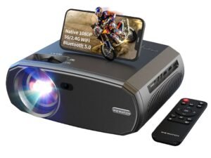 ZRE-AEPRJCTR WEWATCH V50 Portable 5G WIFI Projector Mini Smart Real 1080P Full HD 200 Inches Large Screen LED Bluetooth Supported