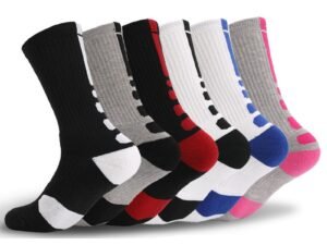 ZRE-AESKIIN Winter Men Sports Socks Thicken Thermal Wool Pile Basketball Hiking Ski Outdoor Unisex Seamless Boots Sleeping Socks EU 39-45