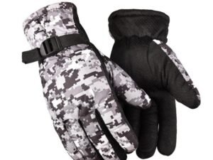 ZRE-AESKIIN Winter Snowboard Ski Gloves Non-slip Waterproof Motorcycle Cycling Skiing Fleece Hand Warmer Snow Gloves Unisex