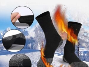 ZRE-AESKIIN Winter Warm Socks Aluminised Fibers Thermal Keep Warm 35 Degrees Celsius Long Socks Women Men