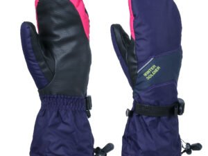 ZRE-AESKIIN Winter Waterproof Ski Snow Mittens Pink Smartphone Touchscreen Men Women Warm Ski Mittens