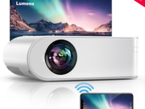 ZRE-AEPRJCTR YABER Mini Projector 4k 1080P Full HD WiFi Projector V2 Portable Phone Wireless Mirroring Projector for iOS / Android/TV Stick